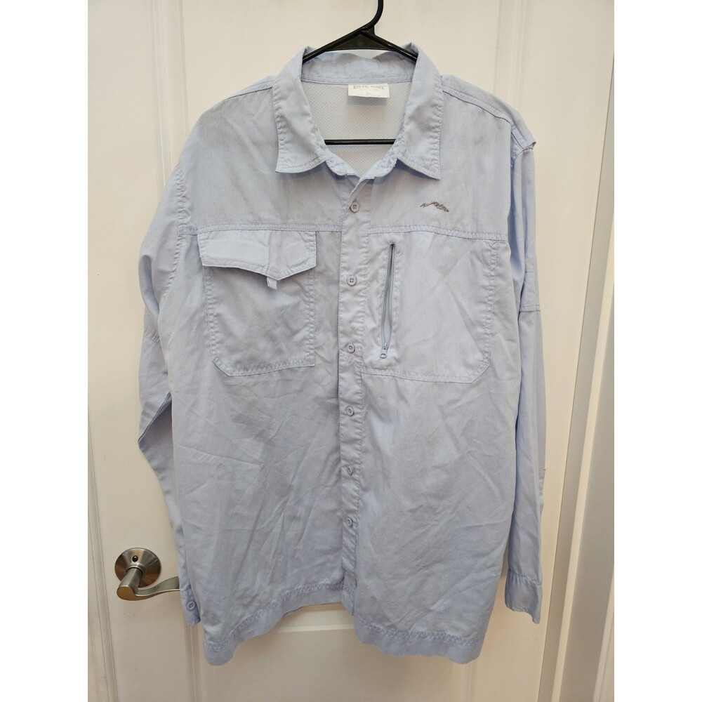 Rustic Ridge Shirt M Black White Checkered Vented Fishing Hiking Outdoor Hunting